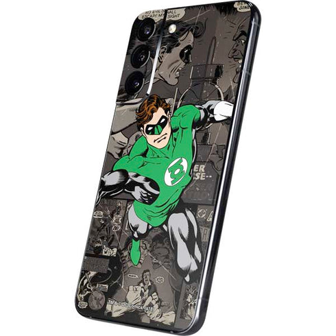 DC Comics Green Lantern Vintage Action Pose Pattern Galaxy S22 Plus Skin